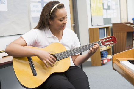 You will learn traditional technique, theory, ear training, rhythm skills, some composing and improvising